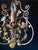 Iron and Ceramic Chandelier, 1960s For Sale - Image 10 of 12
