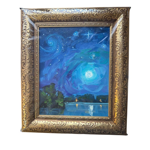 2020s William Hawkins Nocturne Landscape Oil Painting, 2023 For Sale - Image 5 of 7