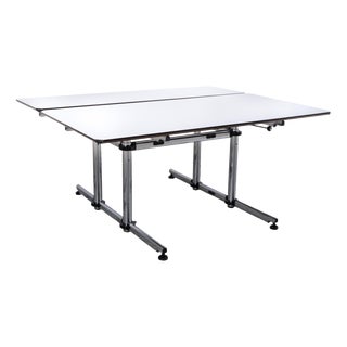 Wooden Kitos Desk in White Chrome from USM For Sale