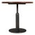 Industrial Industrial Bistro Table with Solid Walnut Top, 32 Inch Round For Sale - Image 3 of 12