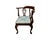 Traditional Vintage c.1980's Ethan Allen Georgian Queen Ann Corner Chair For Sale - Image 3 of 9