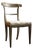 Painted Regency Side Chair With Upholstered Seat For Sale