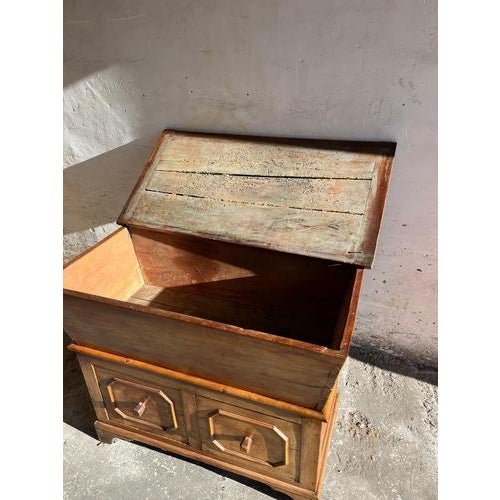 Wooden Bakers Chest with Storage Drawers For Sale - Image 12 of 15