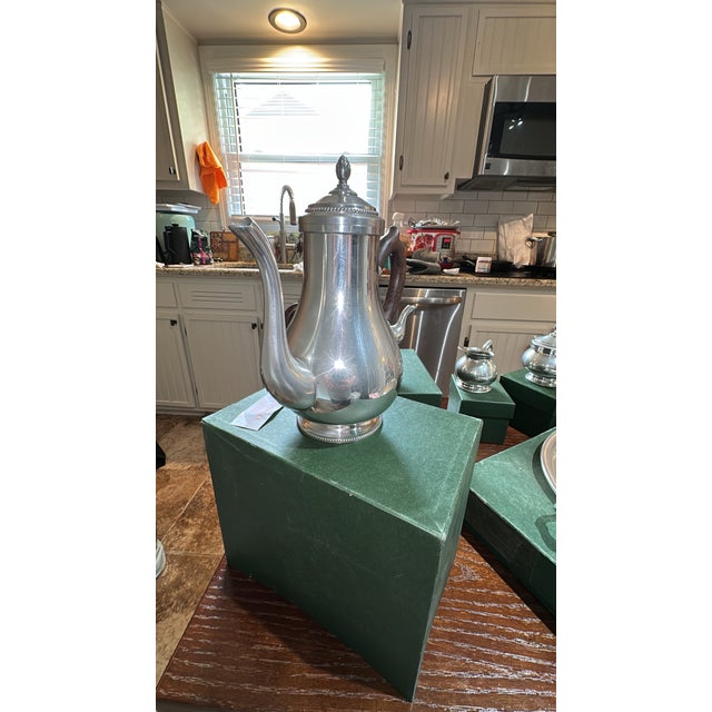 Vintage Étains Du Manoir French Pewter Tea & Coffee Set – 5