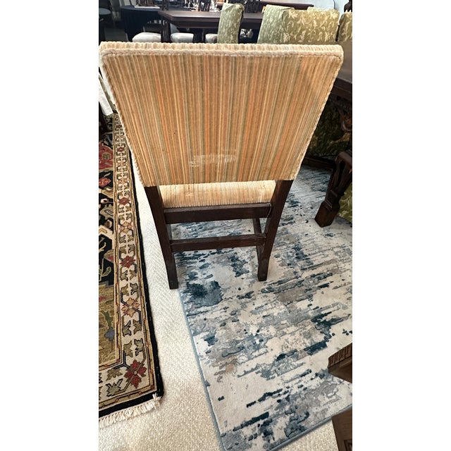 Set of 12 Vintage English Walnut Dining Chairs, Circa 1928 For Sale - Image 12 of 14