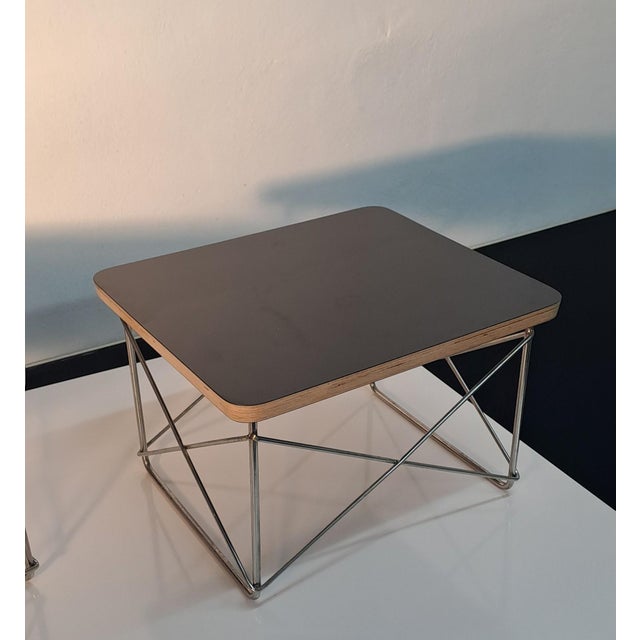 Mid-Century Modern LTR Coffee Tables by Charles and Ray Eames for Vitra, 1950s, Set of 2 For Sale - Image 3 of 4