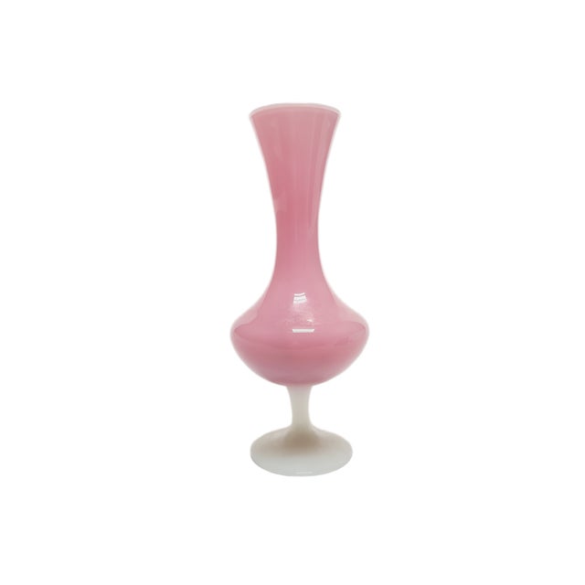 Postmodern Glass Vase attributed to Stelvia for Empoli, Italy, 1950s For Sale - Image 3 of 8