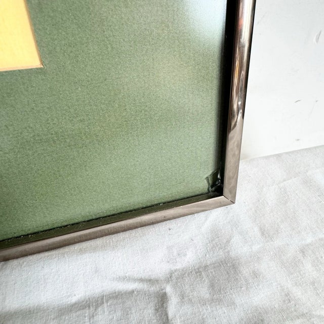 Green Framed and Signed Print “Fiddler” by Heisman For Sale - Image 8 of 9