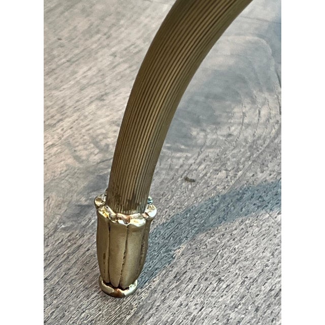 1940s Raymond Subes Neoclassical Style Brass and Marble Coffee Table For Sale - Image 10 of 12
