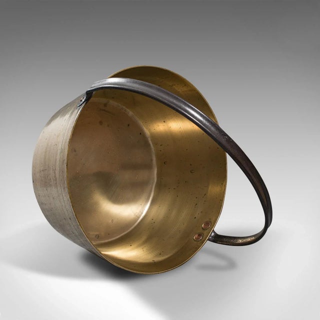Circa 1800 Antique Preserving Pan, English Heavy Brass Cooking Pot For Sale - Image 12 of 13