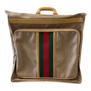 Gucci Vintage Folding Garment Bag W” Keys, Hangers Impeccable Interior
