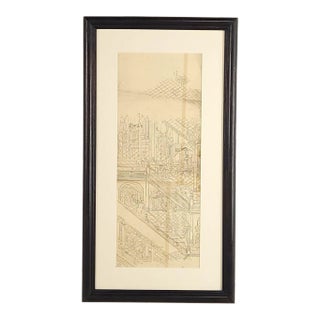 19th Century Japanese Study for a Screen For Sale