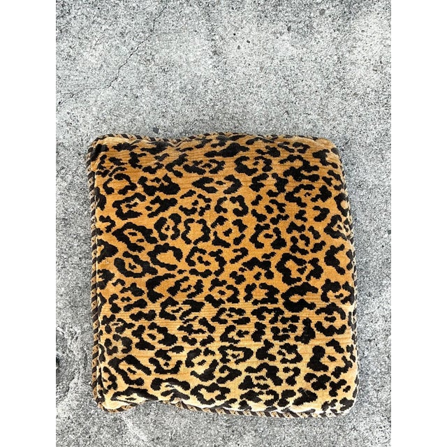 Vintage Scalamandre Leopard Throw Pillow For Sale - Image 10 of 16