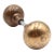 Pair of Vintage 2.125 In. Brass Plain Passage Door Knobs For Sale