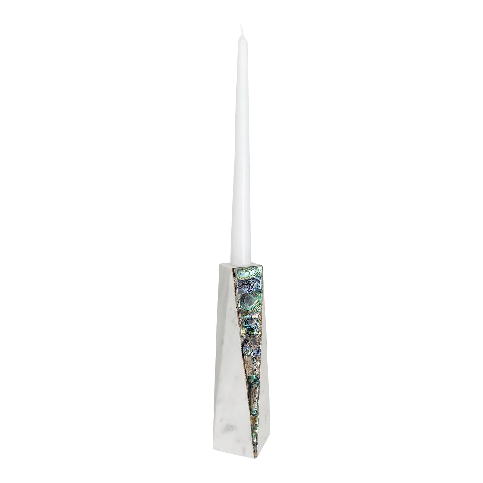 MOTHER-OF-PEARL CANDLE HOLDER - SET OF 3