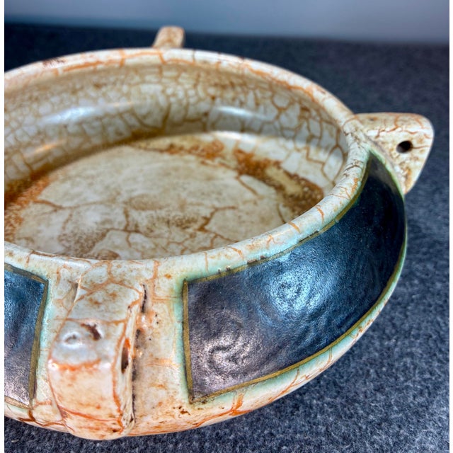 1920s Ditmar Urbach (Czechoslovakia) Alienware Pottery Bowl For Sale - Image 4 of 10
