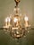 Vintage French Crystal and Brass Chandelier, 1950 For Sale - Image 4 of 8