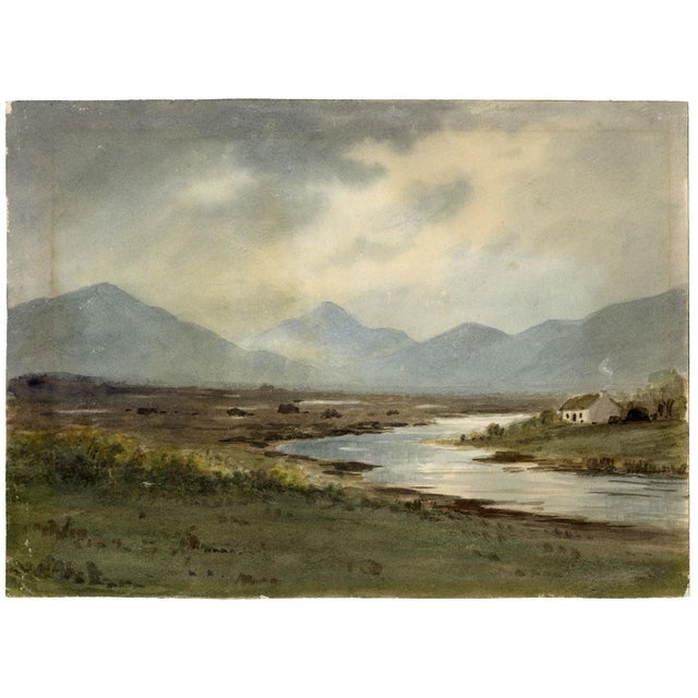 Modern Percy French, Bogs & Mountains of Connemara, 20th Century, Watercolour For Sale - Image 3 of 7