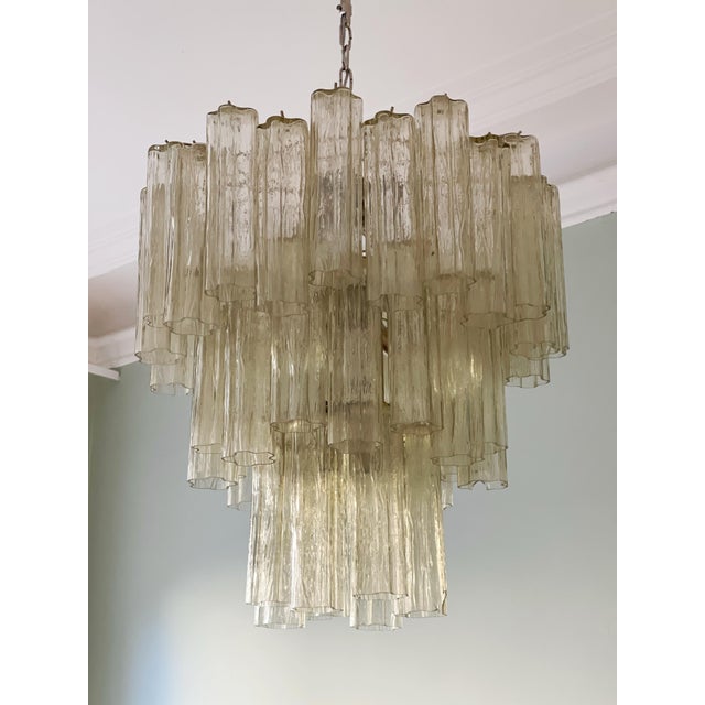 Honey Murano Glass Tronch Chandelier For Sale - Image 6 of 10