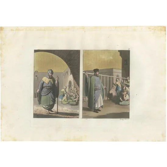 Ferrario, The Monks and Pilgrims, 1831, Print on Paper For Sale