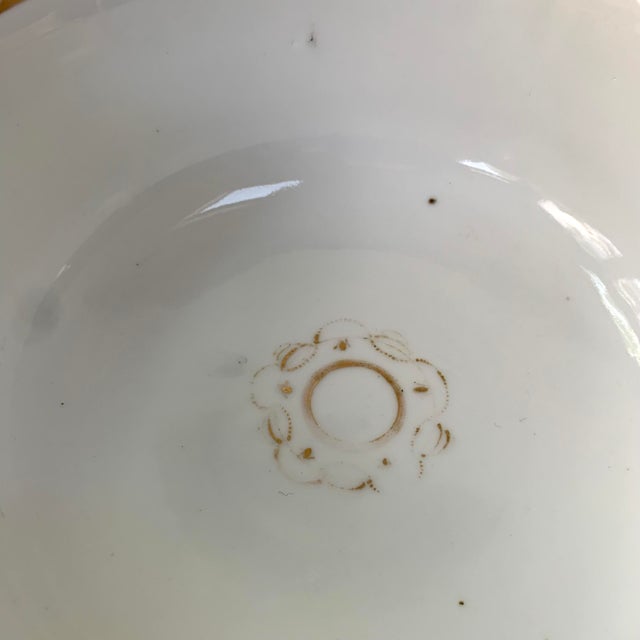 Antique Russian Gardner Porcelain Bowl, Cobalt Blue Floral, Gilt, Moscow, 7", C. 1880 For Sale - Image 16 of 17