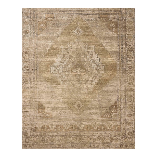 Amber Lewis x Loloi Cambria Taupe / Antique Bronze 5'-0" x 7'-6" Area Rug For Sale