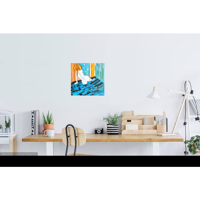 FREE Shipping: Beautiful patterns in the room of a French model. Artist Martha Holden painted this ink and gouache on...