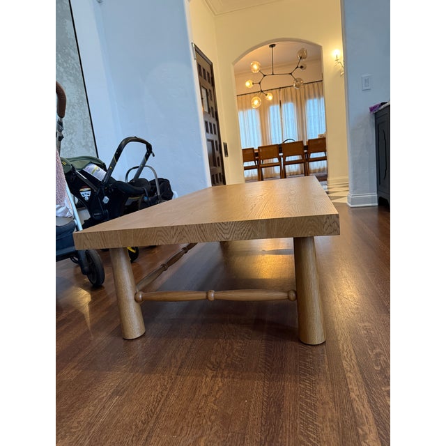 Mid-Century Modern Custom Wood Coffee Table (Manufacturer Le Maé) For Sale - Image 3 of 5