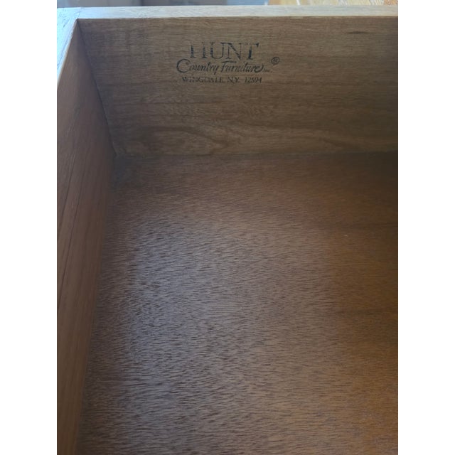 Hunt Country Oak Hutch & Buffet Cabinet For Sale - Image 12 of 12