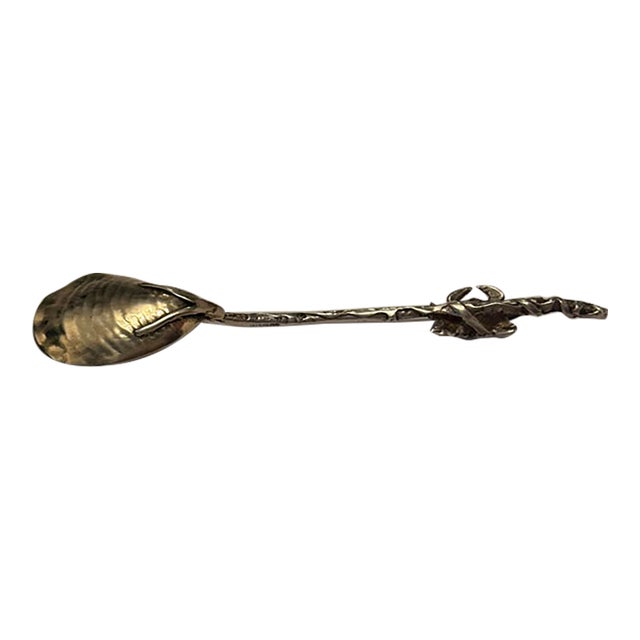 Antique Gorham "Narragansett" Sterling Silver Figural Crab Spoon For Sale