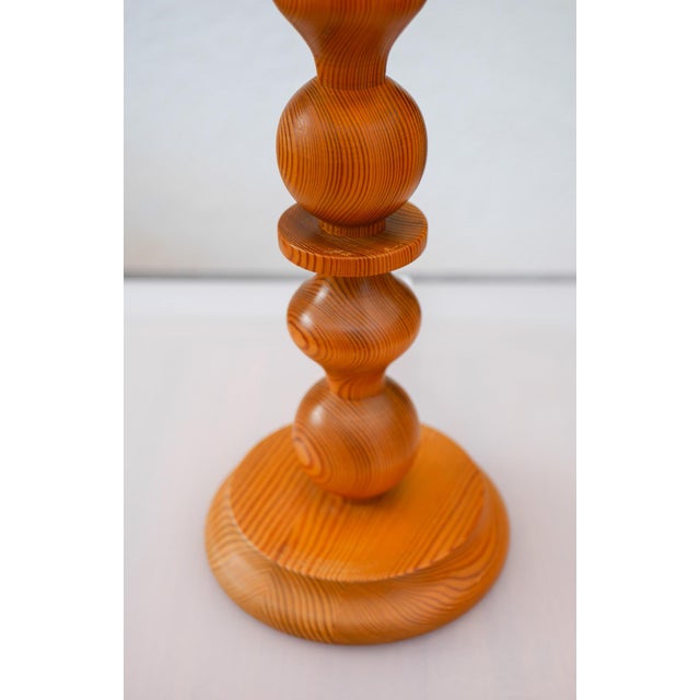 Large Vintage Pine Table Lamp from Markslöjd, 1970s For Sale - Image 6 of 13