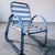 Vintage Atomic Age Wide Vinyl Strapped Aluminum Framed Dining Armchairs - Set of 4 For Sale - Image 9 of 13