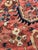 Antique Heriz Village Carpet Rare Camel Border with Coral Ground in Naive Harshang Design with Sickle Leaf Motif Rug 9.4 x 11.4 For Sale - Image 4 of 16