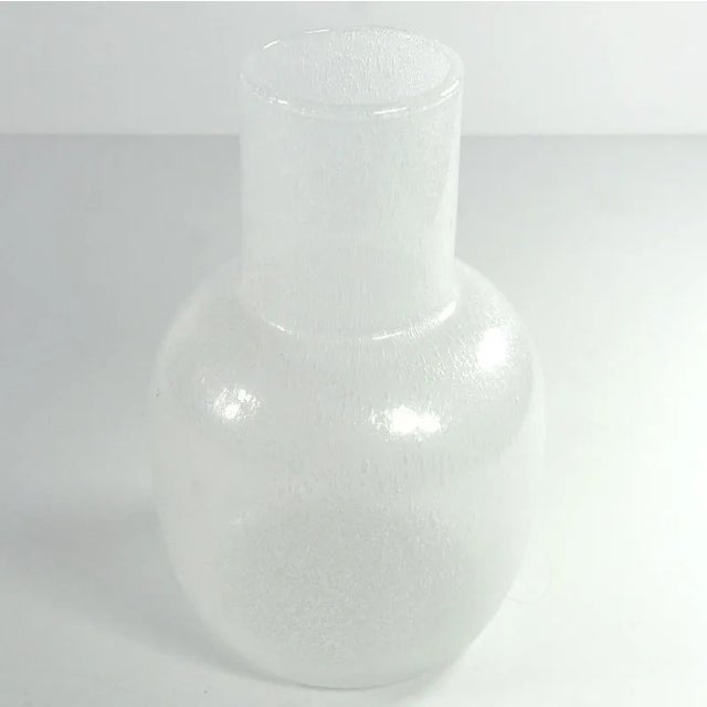 Mid-Century Modern Italian Pulegoso Glass Vase, 1970s For Sale - Image 3 of 10