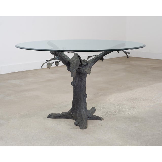 Giacometti Inspired Sculptural Bronze Tree Dining Center Table For Sale - Image 17 of 18