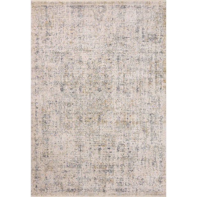 Amber Lewis x Loloi Alie Sand / Sky 18" x 18" Sample Rug For Sale
