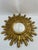 1970s Mid Century Modern Italian Florentine 20" Gilded Sunburst Wall Mirror For Sale - Image 4 of 18