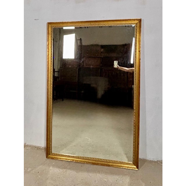 Large Spanish Giltwood Wall Mirror, Mid-20th Century For Sale - Image 4 of 12