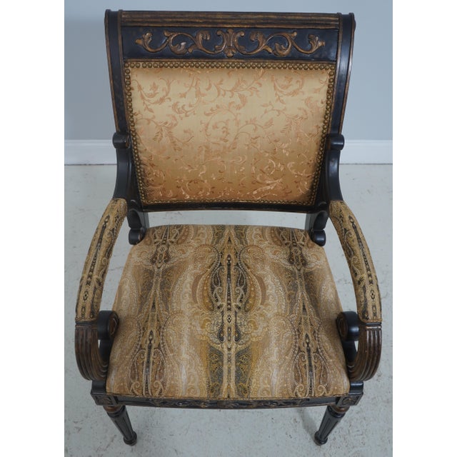 Age Approx. 20 Years Old Details Factory Distressed Painted Finish Stylish Designer Armchairs Fine Carved Details Quality...