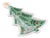 Holiday Tree Ceramic Trinket Dish (Set of 4) For Sale