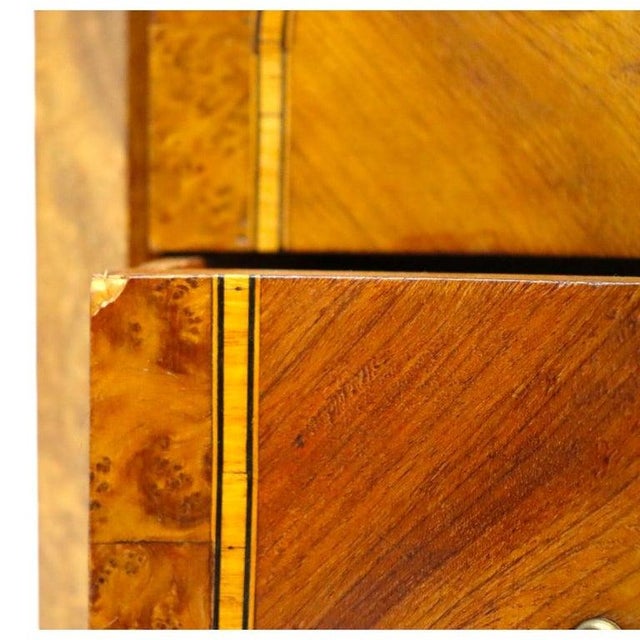 French Louis XV Style Burl, Satinwood & Ormolu Specimen Top Stand Circa 1930 For Sale - Image 6 of 15