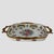 Rococo Vintage French Limoges Hand-Painted Porcelain & Gilt Metal Floral Tray For Sale - Image 3 of 10