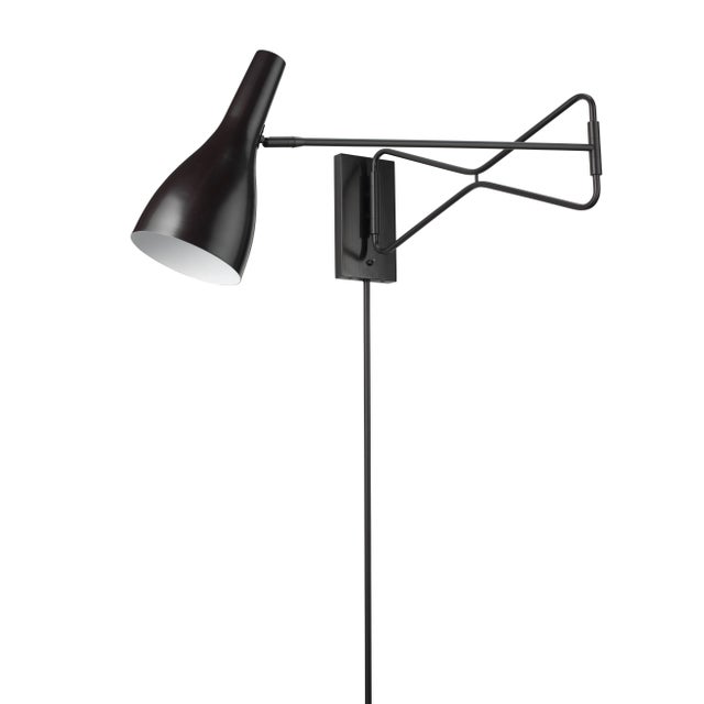 Jamie Young Lenz Swing Arm Wall Sconce in Oil Rubbed Bronze For Sale In Los Angeles - Image 6 of 8