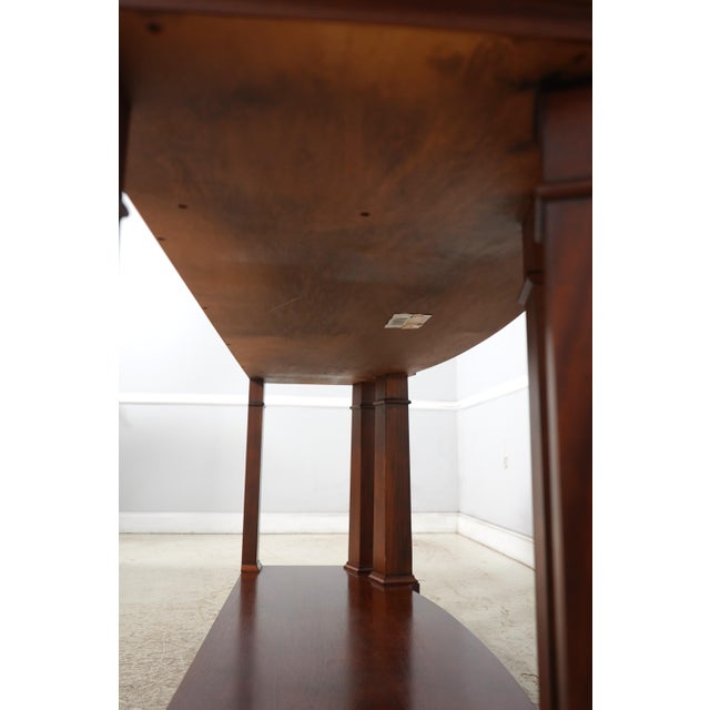 Henredon Inlaid Mahogany Marble Top Console Sideboard For Sale - Image 16 of 18