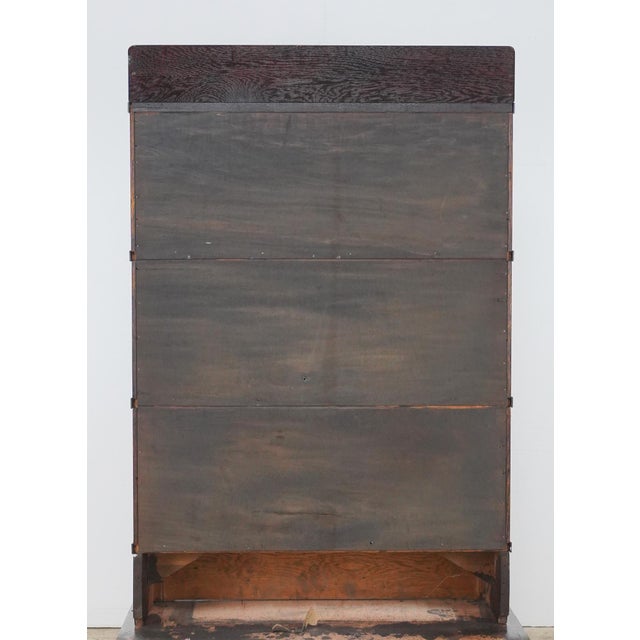 Antique Oak Globe Wernicke Barrister Bookcase For Sale - Image 14 of 15
