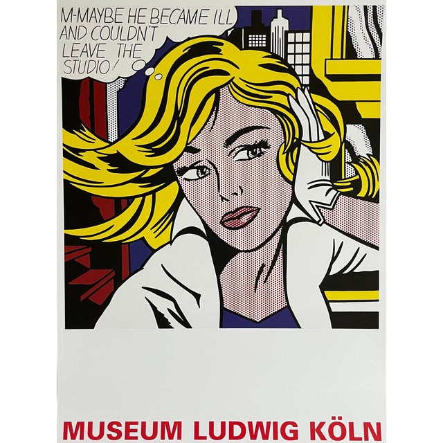 Own a piece of pop art history with Roy Lichtenstein's iconic "M-Maybe" a bold and captivating example of his signature...