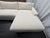 Restoration Hardware Rh Modena Track Arm Right-Arm Chaise Sectional – Performance Linen Weave in Natural For Sale - Image 4 of 18
