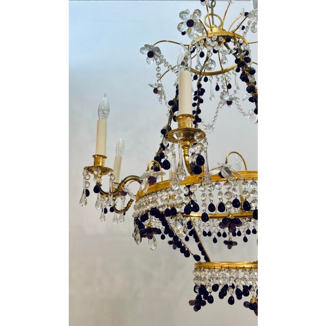 Neoclassical Myran Allan Luxury Lighting Russian Style Crystal Chandelier For Sale - Image 3 of 6