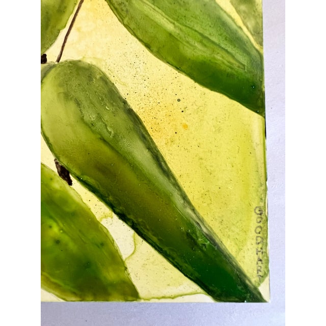 Contemporary Botanical Watercolor Sumac Leaves For Sale - Image 4 of 6