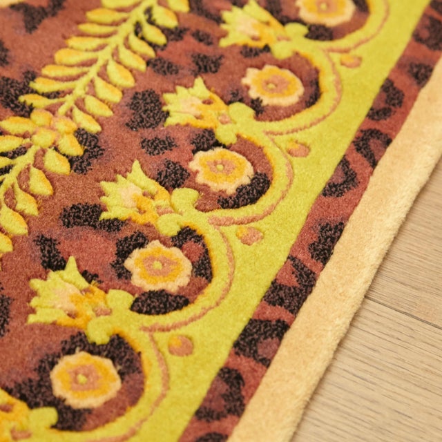 Animal Print Rug by Gianni Versace for Atelier Versace, 1980s For Sale - Image 17 of 18